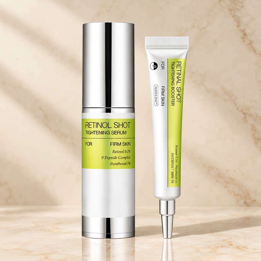 Vita A Retinal Shot – Duo sérum visage + crème contour des yeux au rétinol