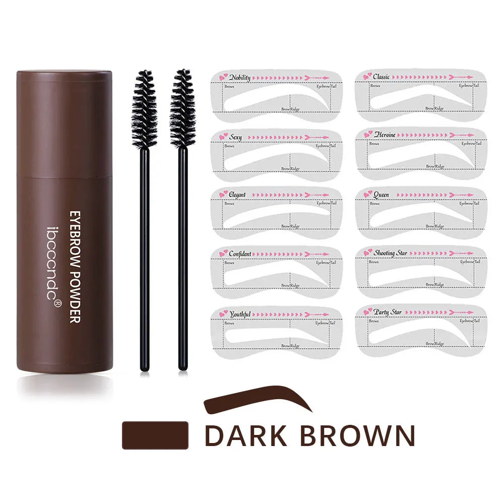 Kit tampon à sourcils châtain foncé