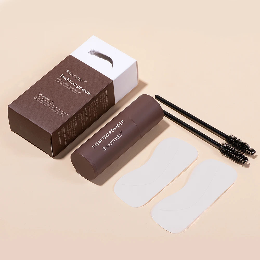 Kit tampon à sourcils avec brosses et pochoirs