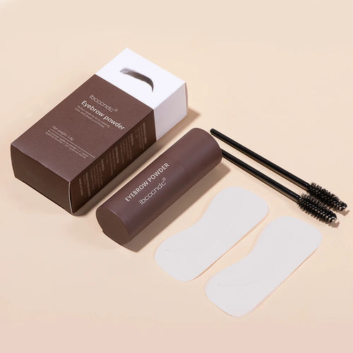 Kit tampon à sourcils avec brosses et pochoirs