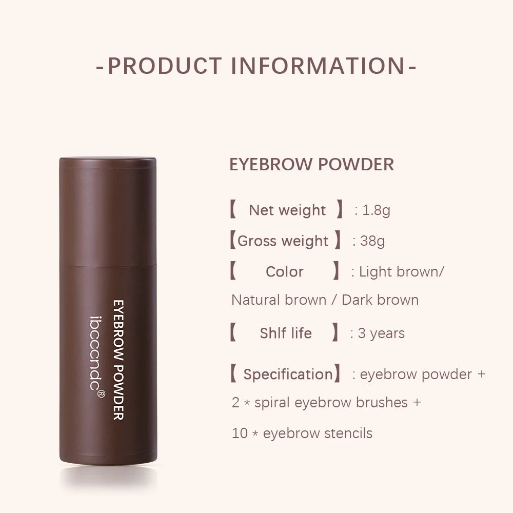 Informations produit du tampon à sourcils