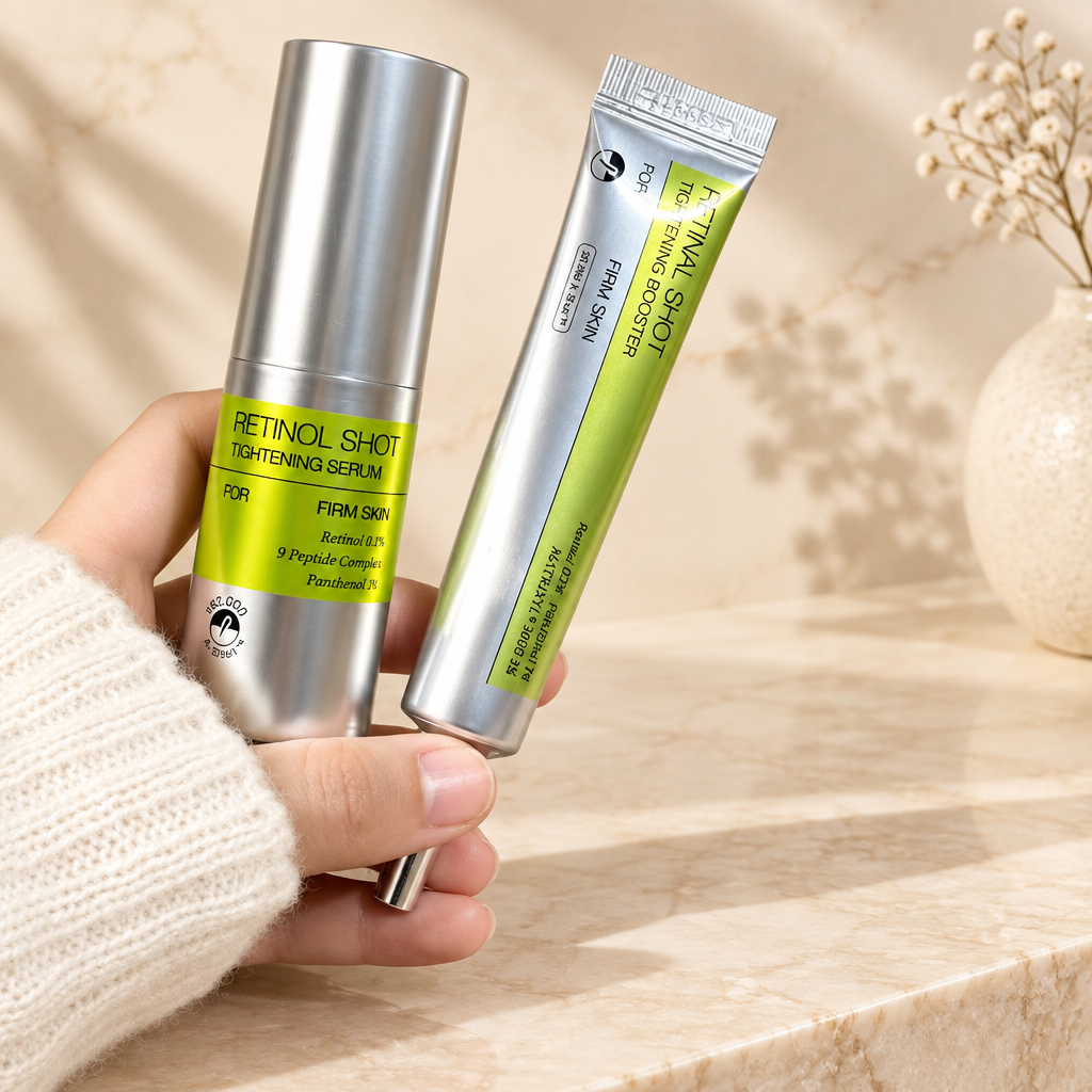 Vita A Retinal Shot – Duo sérum visage + crème contour des yeux au rétinol